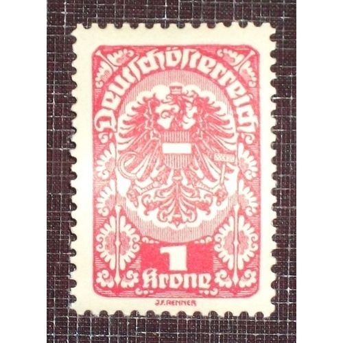 Autriche N° 204 Neuf Sans Charnière De 1919 - 1k Rouge Sur Jaune « Armoiries »