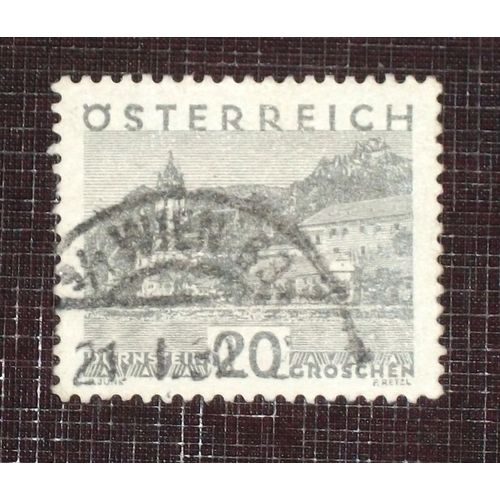 Autriche N° 382 Oblitéré De 1929-31 - 20g Gris « Dürnstein »