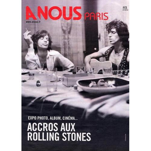 A Nous Paris  N° 478 : 26 Avril 2010 Rolling Stones Mick Jagger Regis Mailhot Michel Gondry Ben Sidran Minitel Rose
