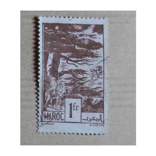 Timbre Maroc 1fr
