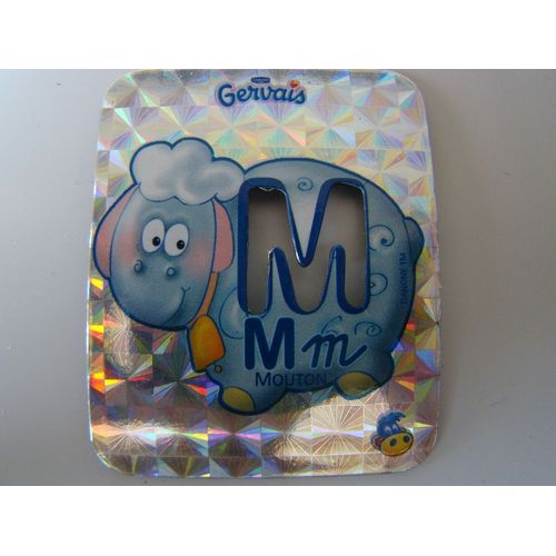 Magnet Serie Brillante  Lettre M Mouton