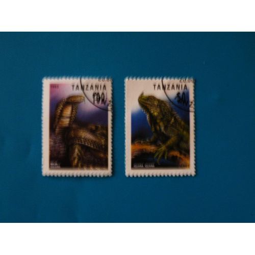 2 Timbres Oblitérés De Tanzania