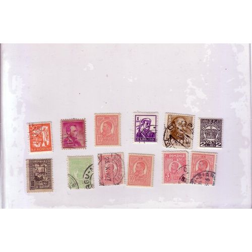 Roumanie , Lot De 12 Timbres , Célébrités , Des Années 50-60