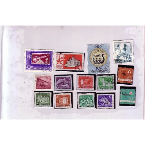 Hongrie , Lot De 14 Timbres , Des Années 50 Et 60
