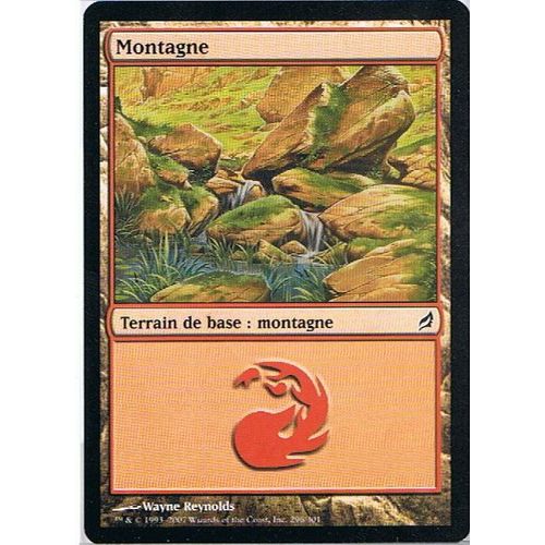 Foil Premium Montagne 296 - Magic Mtg - Lorwyn 296 - C