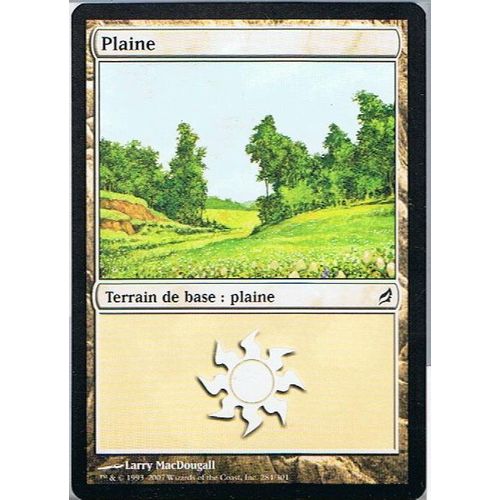 Foil Premium Plaine 284 - Magic Mtg - Lorwyn 284 - C