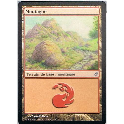 Foil Premium Montagne 297 - Magic Mtg - Lorwyn 297 - C