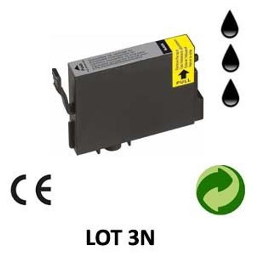 LOT 3 CARTOUCHES JET D ENCRE COMPATIBLE EPSON STYLUS PHOTO R300 POUR EPSON STYLUS PHOTO R200 : 3 BLACK