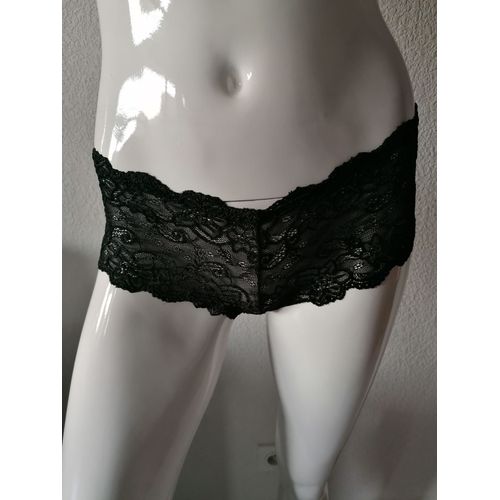 Culotte Tanga Noire En Dentelle Hunkemoller Taille M