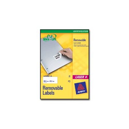 Avery - Étiquettes repositionnables - blanc - 25 unités 12 )