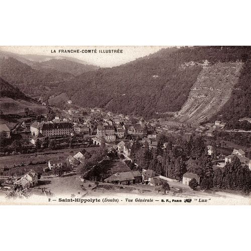 Carte Postale Ancienne, France, Doubs ( 25 ), Saint Hippolyte, Vue Générale