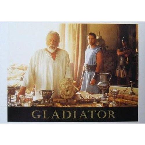 Carte Postale Gladiator  -  Russell Crowe, Oliver Reed