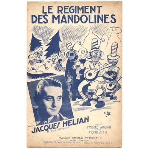 Le Régiment Des Mandolines / Jacques Hélian (1ère Édition Originale Avec L'illustration De Guy Gérard Noël)