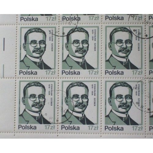 Pologne N° 2671 De 1983 (Feuille Complète De 50 Timbres Oblitérés) - 17z « Personnage Célèbre : Stanislaw Szober, Linguiste Et Pédagogue » - Cote 23 Euros