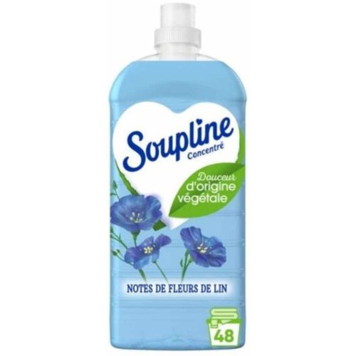 Adoucissant douceur d'origine végétale Notes de fleurs de lin Soupline 1,2L x48