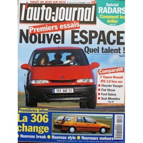 L'auto Journal   N° 451 : Espace 306