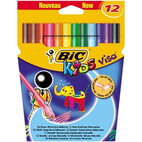 Feutre Coloriage Pm Visa Assorti - Pochette De 12