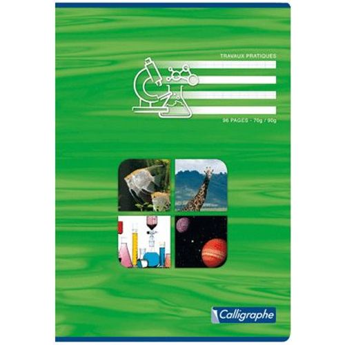 Cahier Travaux Pratiques Piqure 96p ( Seyes 70g + Dessin ) 24x32