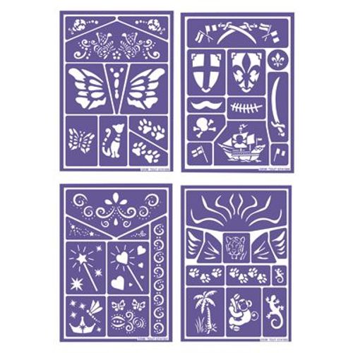 Pochoirs De Maquillage - Lot De 4 Planches
