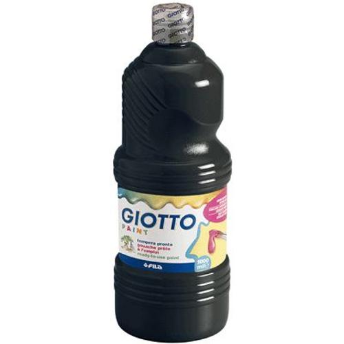 Gouache Liquide Giotto Noir - Flacon 1l