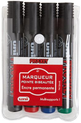 Marqueur Prockey Pm Biseautee - Pochette De 4