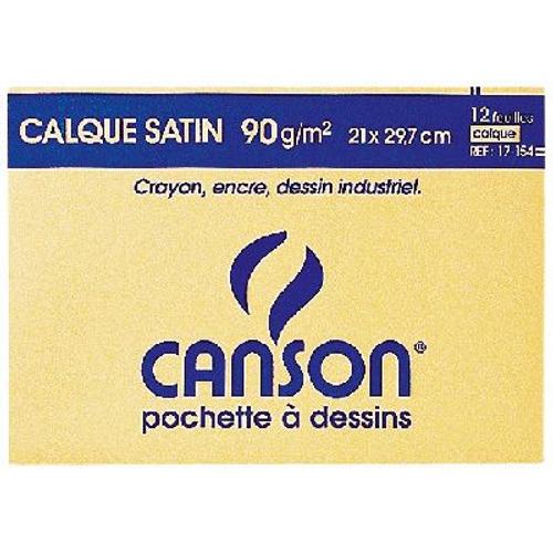 Papier Calque Uni 90g A4 Canson - Pochette De 12