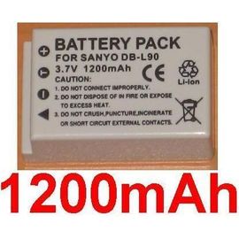 Batterie 1200mAh Pour Sanyo DB-L90 DBL90 Xacti DMX-SH11 VPC-SH1