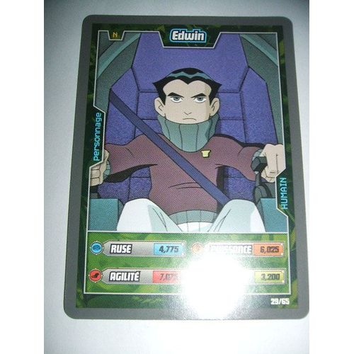 Carte A Jouer Ben 10 Humain  29/65 Edwin