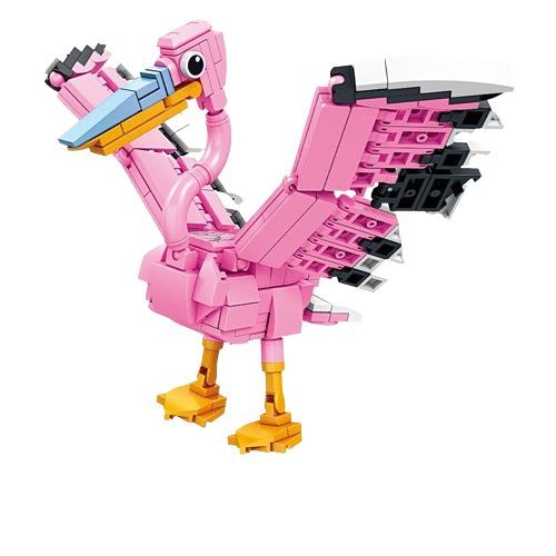 230 Pièces Pélican Micro Blocs De Construction, Animal Mini Blocs De Briques Jouet Set