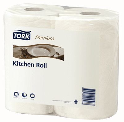 Essuie-Tout Tork Blanc 2 Plis - Lot De 2 Rouleaux