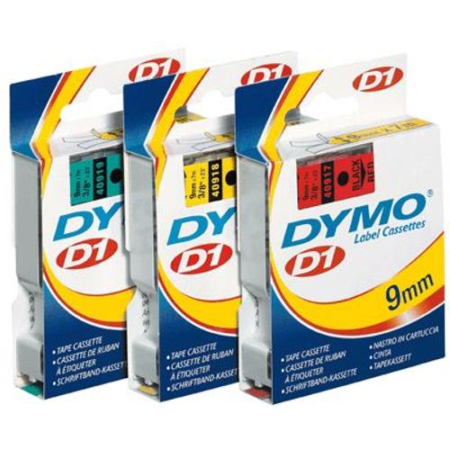 Ruban Dymo Dymo D1 19mmx7m Noir&jaune