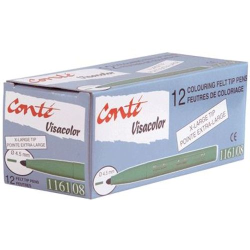 Feutre Pointe Large Visacolor 1161 Vert Clair - Boite De 12