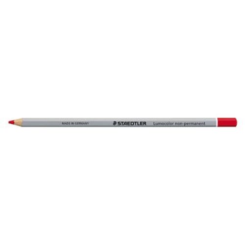 Crayon Non Permanent Lumocolor Omnichrom Rouge - Boite De 12
