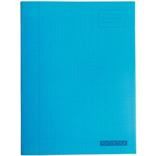 Cahier Piqure 96p Couverture Pp 24x32 Seyes Bleu