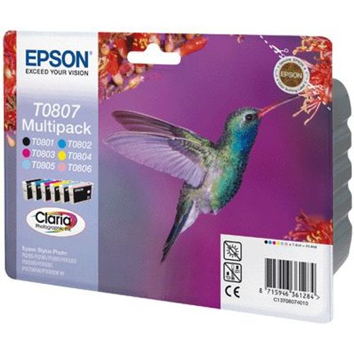 Cartouche Epson T0807  N/C/M/J/R/B