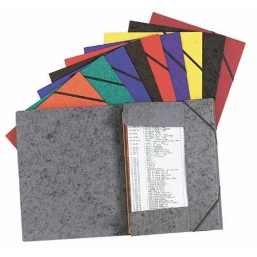 Chemise 3 Rabats A Elastique +Etiquette 5/10 Assorties-Lot De 10