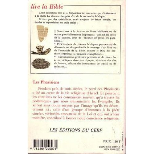 Les Pharisiens - Histoire D'un Parti Méconnu