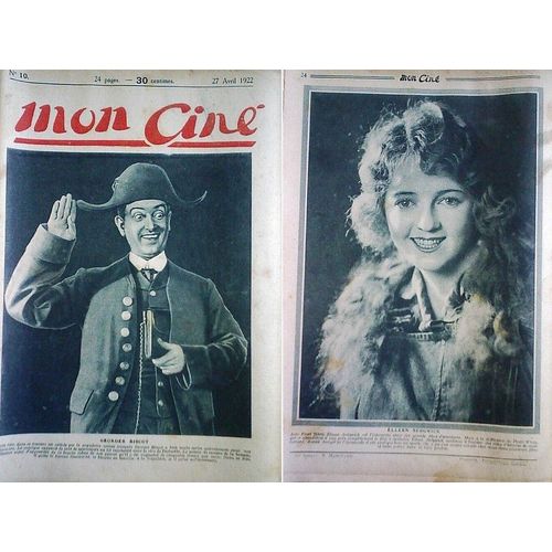 Mon Cine  N° 10 : Mon Cine 10 Georges Biscot Elleen Sedgwick Priscilla Dean 1922