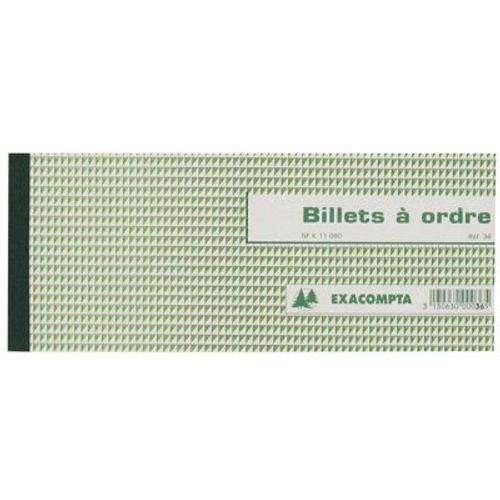 Billets A Ordres 100x210mm - Carnet De 50