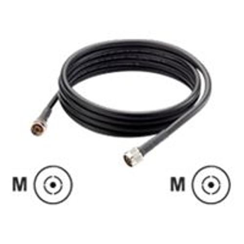 LevelOne DDC 400 Series - Câble d'antenne - connecteur série N (M) pour connecteur série N (M) - 3 m - extérieur - noir