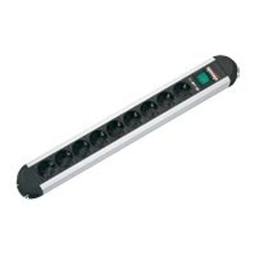 Bachmann PRIMO - Coupe-circuit - connecteurs de sortie : 9 (CEE 7/4) - 1.8 m - noir