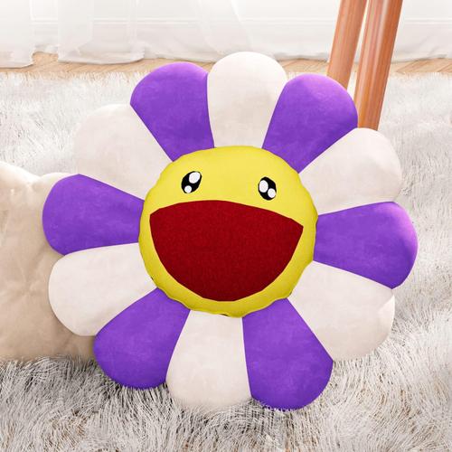 Coussin De Sol Pour Enfants, Coussin Color¿¿ En Forme De Fleur En Forme De Fleur Mignonne, Coussin De Chaise, Cadeau, Adapt¿¿ ¿¿ La D¿¿Coration De La Maison (55 Cm, Couleur Violet)