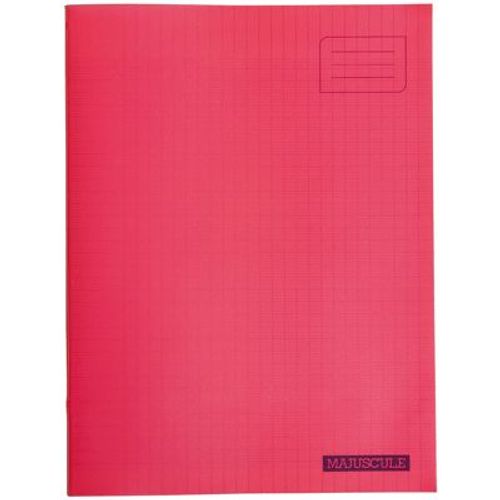 Cahier Piqure 96p Couverture Pp 24x32 Seyes Rouge