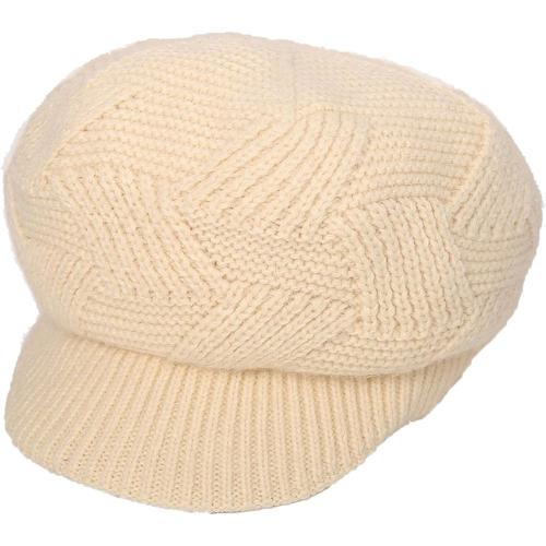 Femmes Hiver Chapeau Filles B¿¿ret Bonnet, Tricot¿¿ Dame Chaude tricot¿¿ Newsboy Chapeau de Cran de Ski de Neige avec visi¿¿re, Sport en Plein Air Courir Patinage Camping