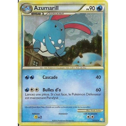Azumarill Niv.1 - Heartgold Soulsilver - 90 Pv 2/124