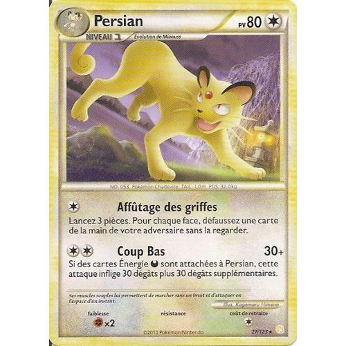 Persian Niv.1 - Heartgold Soulsilver - 80 Pv 27/124