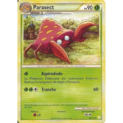 Parasect Niv.1 - Heartgold Soulsilver - 90 Pv 48/124