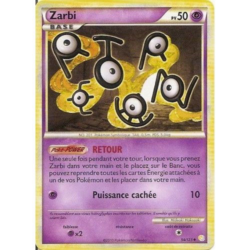 Zarbi Base - Heartgold Soulsilver - 50 Pv 54/124