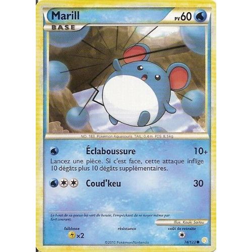 Marill Base - Heartgold Soulsilver - 60 Pv 74/124