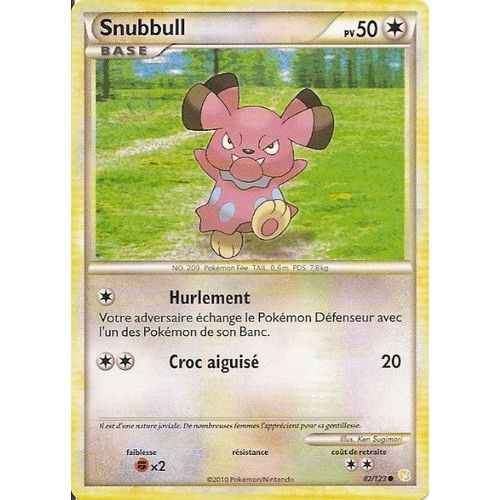 Snubbull Base - Heartgold Soulsilver - 50 Pv 82/124